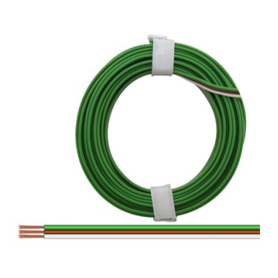 DONAU CABLE TRIPLE VERDE-MARRÓN-BLANCO DE 5 M