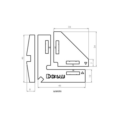 DONAU ÁNGULO MAGNÉTICO MODELO AJUSTE 90°
