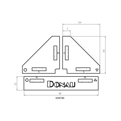 DONAU ÁNGULO MAGNÉTICO MODELO AJUSTE 180°