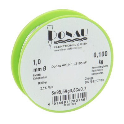 DONAU CABLE DE SOLDADURA LIBRE DE PLOMO Ø 1 MM 100 G