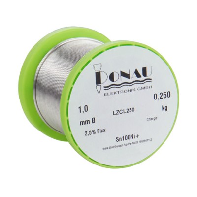 DONAU CABLE DE SOLDADURA TRANSPARENTE Ø 1 MM SN100NI 250 G