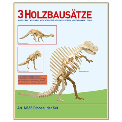 DONAU KIT DE CONSTRUCCIÓN DINOSAURIOS EN MADERA