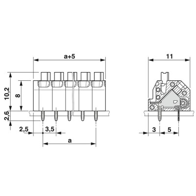 PHOENIX BORNE PARA PLACA DE CIRCUITO IMPRESO