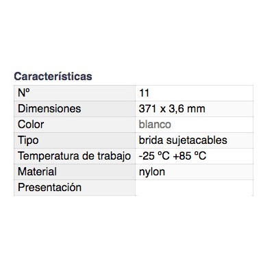 DH BRIDA SUJETACABLES