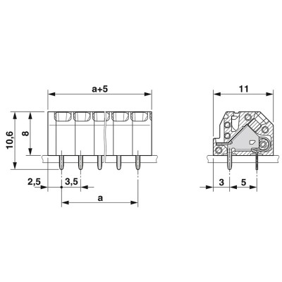 PHOENIX BORNE PARA PLACA DE CIRCUITO IMPRESO