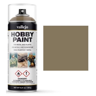 VALLEJO HOBBY PAINT IMPRIMACIÓN SPRAY MARRÓN CAQUI