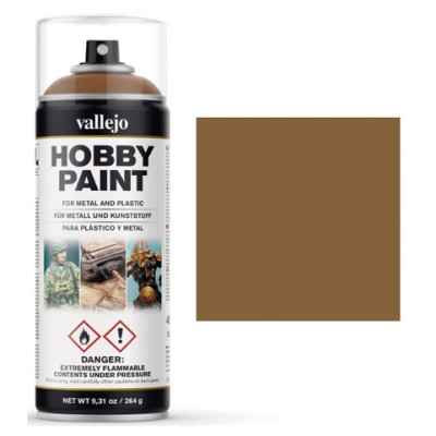 VALLEJO HOBBY PAINT IMPRIMACIÓN SPRAY MARRÓN CUERO