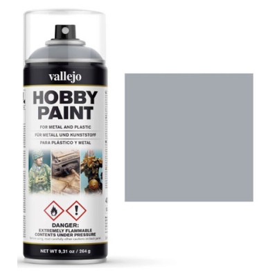 VALLEJO HOBBY PAINT IMPRIMACIÓN SPRAY PLATA