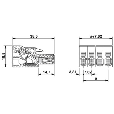 PHOENIX CONECTOR PARA PLACA DE CIRCUITO IMPRESO