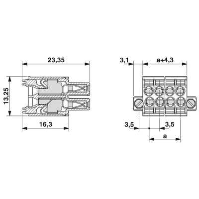 PHOENIX CONECTOR PARA PLACA DE CIRCUITO IMPRESO