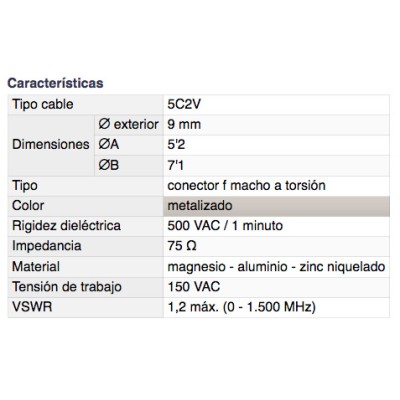 DH CONECTOR F MACHO A ROSCA