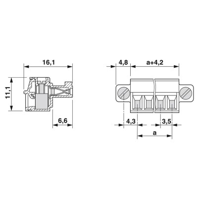 PHOENIX CONECTOR PARA PLACA DE CIRCUITO IMPRESO