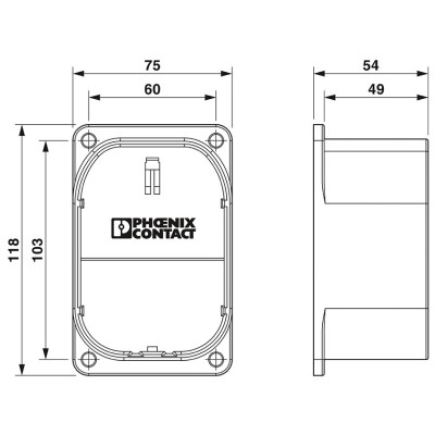 PHOENIX SOPORTE PARA CONECTOR DE CARGA PARA VEHÍCULOS