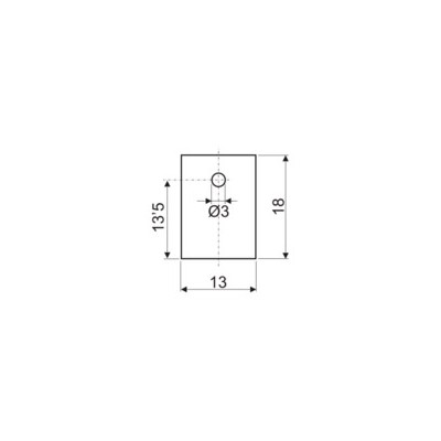 Aislante en plancha de silicona PARA TRANSISTOR