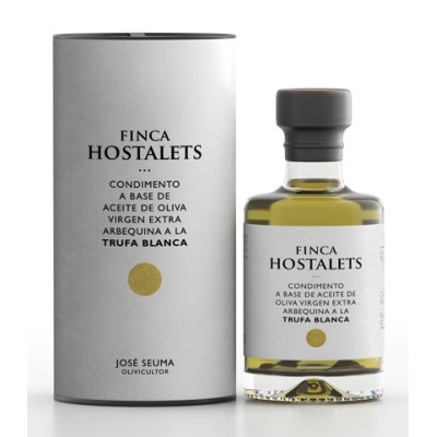 FINCA HOSTALETS CONDIMENTO A BASE DE ACEITE DE OLIVA VIRGEN EXTRA A LA TRUFA BLANCA. 100 ML