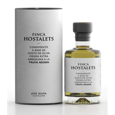 FINCA HOSTALETS CONDIMENTO A BASE DE ACEITE DE OLIVA VIRGEN EXTRA A LA TRUFA NEGRA. 100 ML