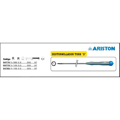 DESTORNILLADOR TORX "S"