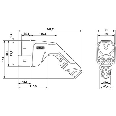 PHOENIX CABLE DE CARGA DC