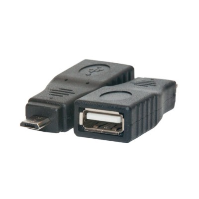 AVALVA ADAPTADOR USB HEMBRA-A A MICRO-USB MACHO-B 5C OTG