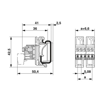 PHOENIX CONECTOR PARA CARRIL