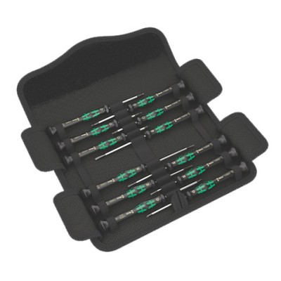 WERA JUEGO DE DESTORNILLADORES KRAFTFORM MICRO 12 UNIVERSAL DE 12 PIEZAS