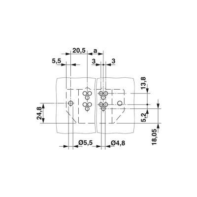 PHOENIX BORNE PARA PLACA DE CIRCUITO IMPRESO