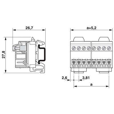 PHOENIX CONECTOR PARA CARRIL