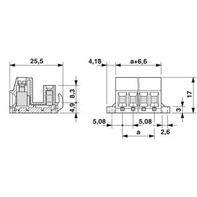 PHOENIX CONECTOR ENCHUFABLE PARA PLACA DE CIRCUITO IMPRESO