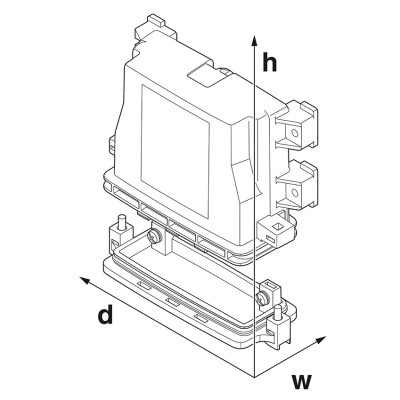 PHOENIX PLACA FRONTAL ECS-P-122X169-S-UV-B GY