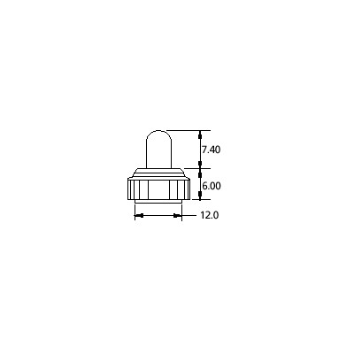 BOTONES CAPUCHON CON ROSCA PARA
INTERRUPTOR MINIATURA