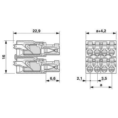 PHOENIX CONECTOR ENCHUFABLE PARA PLACA DE CIRCUITO IMPRESO