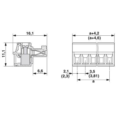 PHOENIX CONECTOR PARA PLACA DE CIRCUITO IMPRESO