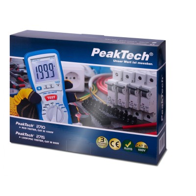 PEAKTECH MEDIDOR DE IMPEDANCIA LOOP DIGITAL/ BUCLE PSC