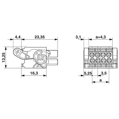 PHOENIX CONECTOR PARA PLACA DE CIRCUITO IMPRESO