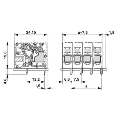 PHOENIX BORNE PARA PLACA DE CIRCUITO IMPRESO