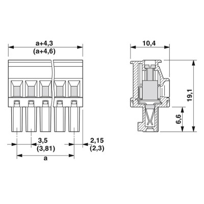 PHOENIX CONECTOR PARA PLACA DE CIRCUITO IMPRESO