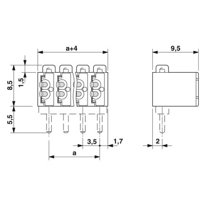 PHOENIX CONECTOR PARA PLACA DE CIRCUITO IMPRESO