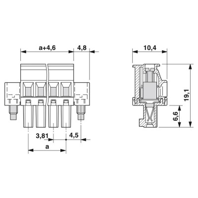 PHOENIX CONECTOR PARA PLACA DE CIRCUITO IMPRESO