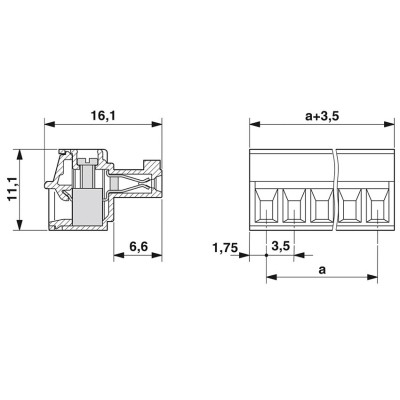 PHOENIX CONECTOR PARA PLACA DE CIRCUITO IMPRESO