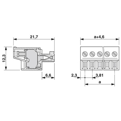 PHOENIX CONECTOR PARA PLACA DE CIRCUITO IMPRESO