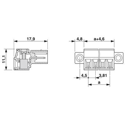 PHOENIX CONECTOR PARA PLACA DE CIRCUITO IMPRESO