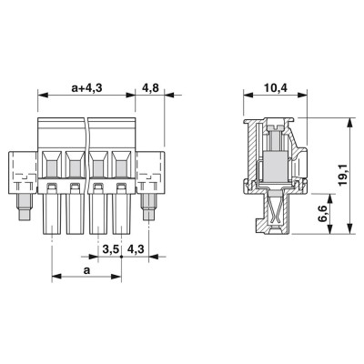 PHOENIX CONECTOR PARA PLACA DE CIRCUITO IMPRESO