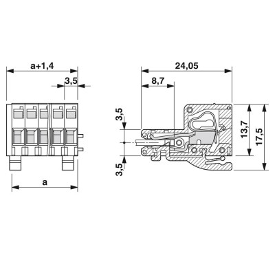 PHOENIX CONECTOR PARA PLACA DE CIRCUITO IMPRESO