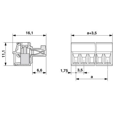 PHOENIX CONECTOR PARA PLACA DE CIRCUITO IMPRESO