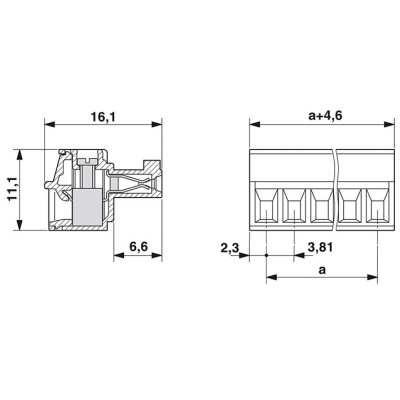 PHOENIX CONECTOR PARA PLACA DE CIRCUITO IMPRESO