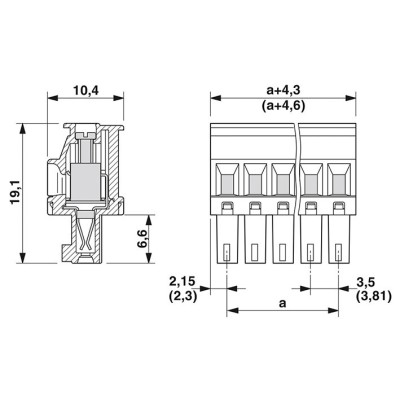 PHOENIX CONECTOR PARA PLACA DE CIRCUITO IMPRESO