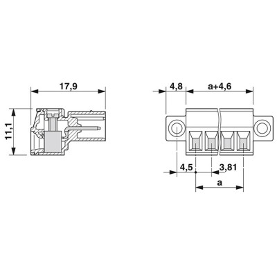 PHOENIX CONECTOR PARA PLACA DE CIRCUITO IMPRESO